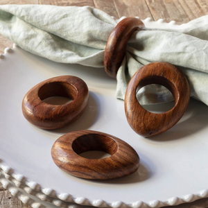 Handcrafted & Trendy Custom Rings for Napkin Wholesale Supplies Wooden Geometric Napkin Rings Decorative <b>Tissue</b> - Product Image 6