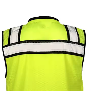 Chaleco de Seguridad Reflectante de Alta Visibilidad para Hombre, Transpirable, con Cierre de Cremallera, Cuello en V, Estilo Casual, para Verano, con Bolsillos - Product Image 6