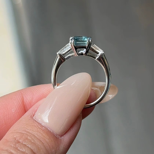 Women's Engagement Trendy Brilliant Cut Moissanite <b>Ring</b> 925 Silver 14K White Yellow Rose Gold Gold Plated VVS2 - Product Image 6