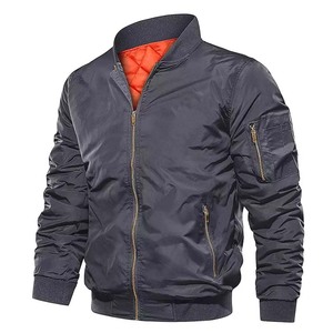 <b>Lightweight</b> <b>Men</b> Bomber <b>Jackets</b> Casual Wear Customized Top Quality Bomber <b>Jacket</b> <b>For</b> Man 2026 High Fabric Solid All Color - Product Image 1
