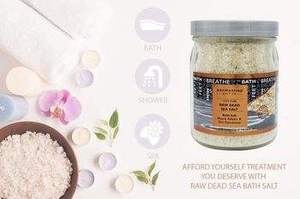 Poudre de bain à la menthe verte au sel brut de la Mer Morte 2,4 lb, Services de conception de marque privée, Minéraux marins, Boue marine apaisante, Aromasong Int. Modèle - Product Image 2