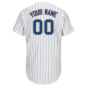 Fashion Sublimated Baseball Super Quality 100% Polyester Stripes Button <b>Down</b> Custom Baseball Jersey Sublimation Baseball Uniform - Product Image 3