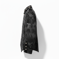 Veste doublette écossaise unisexe Premium MEGAMAPLE IMA-MCU-001 - Noire, uniforme tactique de bagarreur et de tambourier, protection intégrée