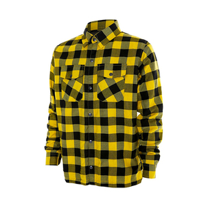 Chemise en flanelle à carreaux pour homme, style australien, blanche, avec poignets ajustables et chemise de sécurité pour homme, pour une protection accrue - Product Image 5