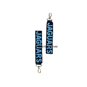 Llaveros Personalizados de Tela de Algodón Ecológica con Bordado de Cuentas de Vidrio y Cierre Dorado, Hechos a Mano, Adornos Artesanales para Bolsos y Mochilas - Product Image 4