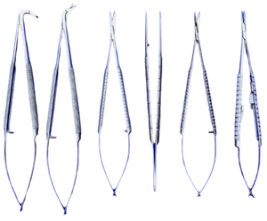 Juego de 6 Instrumentos Microquirúrgicos Manuales de Plástico para Cirugía Cardiovascular y Maxilofacial, Instrumentos Microquirúrgicos OEM Zelmi - Product Image 1