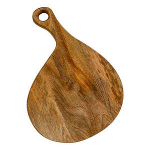 Grande planche à découper en bois naturel durable avec poignée ergonomique, rainure pour jus, conteneurs, couvercles, râpes et ensemble de blocs à découper - Product Image 3