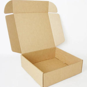 Custom Square Corrugated Cardboard Shipping <b>Boxes</b> with Lid for Underwear, Socks & Apparel Packaging - Product Image 2