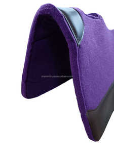 แผ่นรองอานม้าหนา18มม. ของอินเดียแผ่นหนังสีน้ำตาลเข้มปรับแต่งได้แผ่นรองอานม้าสีม่วงขนาด30x3 0/32x32 - Product Image 5