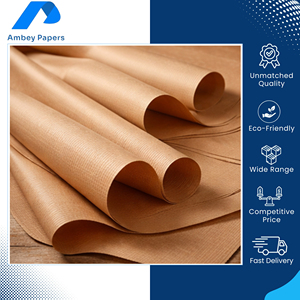 Highly Demanded Indian Manufacturer Supply Best Quality 40-80 GSM Recyclable Wholesale Ribbed Kraft Paper for Sale - Product Image 6