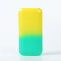 Briquet électronique sans flamme en gros, coupe-vent, anti-cendres, anti-déversement, portable, en métal, pour voiture