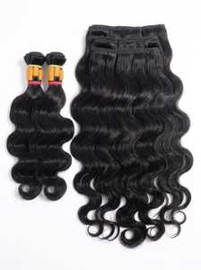 Natural Black Wavy Bulk Human Hair Extension Weft Bundle For <b>Braiding</b> <b>Wig</b> Making - Product Image 4