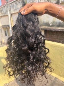 Extensions de cheveux indiens bouclés bruts de 20 à 24 pouces, 100 % cheveux humains vierges, texture naturelle, non traités - Product Image 3