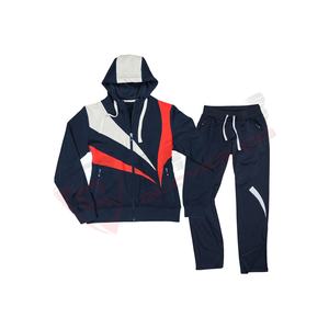 Chándal deportivo de lana alta para hombre, nuevo diseño de retales, pantalones cortos deportivos de invierno, venta al por mayor de moda, manga larga - Product Image 2