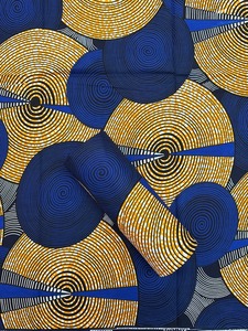 Tissu africain imprimé Ankara en wax, respirant, tissé, poids moyen, style uni, pour confection de vêtements traditionnels et robes - Product Image 4