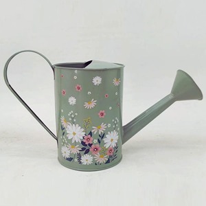 Regadera con estampado floral para el cuidado de plantas de interior y exterior, y jardín/balcón. Jarra de riego hecha a mano en India. - Product Image 5