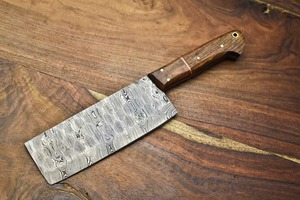 Couteau Viking en acier Damas, couteau Viking forgé à la main sur mesure pour trancher les aliments, couteau Damas fait main pour la cuisine - Product Image 3