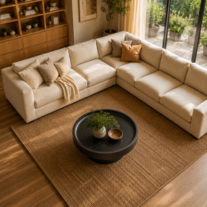 Table basse moderne Odessa en bois massif Sua, plateau épais, artisanat de qualité supérieure, finition noire de luxe - Product Image 6