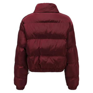 Chaqueta Acolchada Reversible para Mujer, Color Borgoña, Transpirable, Tejida, de Longitud Regular, Manga Larga, Cálida para Invierno, con Diseño Personalizado - Product Image 2