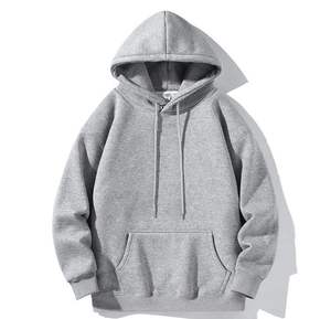Sweat-shirt à capuche pour homme, coupe ample, 100% coton, tricoté, doux, décontracté, avec poche avant, vêtement d'automne, manches classiques - Product Image 6