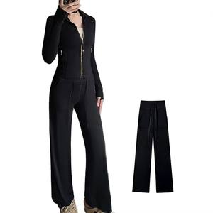 Survêtements en nylon 100% avec design patchwork, offrant un confort remarquable, couleur unie 2026 pour femmes - Product Image 1