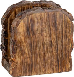Porte-serviettes en bois style ferme pour table, décoration de Thanksgiving et de Noël, antique, rustique, en bois massif, pour cuisine - Product Image 1
