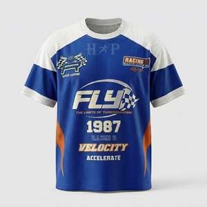 Camisetas Personalizadas para Equipo de Carreras, Uniforme de Motociclismo, Camisetas de Carreras de Autos, Impresión de Logotipo por Sublimación, Ropa de Carreras OEM - Product Image 4
