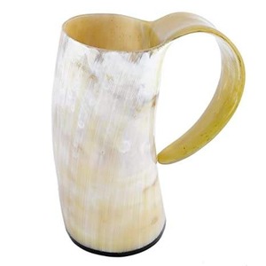 Jarra de Cuerno Estilo Vikingo de Alta Calidad para Beber Hidromiel, Cerveza y Cerveza Alemana, Accesorios para Fiestas de Reenactment Medieval, Disponible para la Venta - Product Image 2