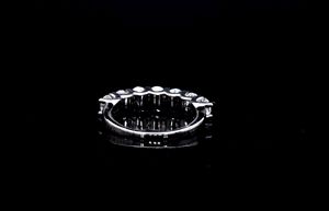 Wholesale 14k Gold Lab Grown Diamond Wedding <b>Ring</b> Half Eternity Round Brilliant Cut IGI Certified Cute <b>Stacking</b> Band For Women - Product Image 2