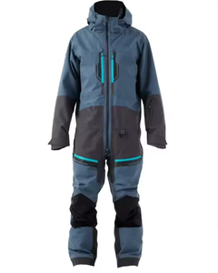 Combinaison de ski d'hiver imperméable, coupe-vent et respirante pour homme - Veste et pantalon de sport de neige doublés en polaire Tex avec col zippé, personnalisable OEM - Product Image 1