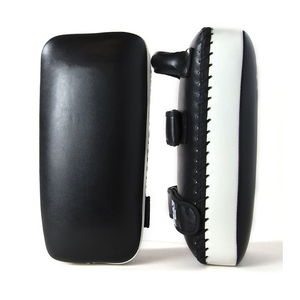 Premium Leather Curved Muay Thai Pads Durable MMA Kick Striking <b>Shield</b> for Martial Arts Training - Product Image 4