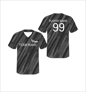 Maillot de baseball personnalisé gris anthracite à rayures, sublimation, boutonné, uniforme d'équipe, polyester anti-humidité, OEM ODM - Product Image 1