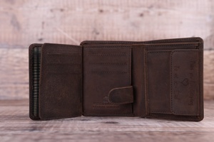 Cadeau de Noël personnalisé hommes portefeuille en cuir véritable à trois volets personnalisé cadeau pour lui TDW-0045 - Product Image 5