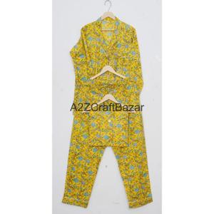 Vêtements de détente romantiques à fleurs pour femmes et hommes, en coton 100% pur de haute qualité, pour les vacances d'hiver, vente en gros, livraison directe d'usine, pyjama - Product Image 6
