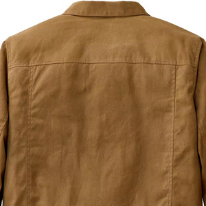 SUQAINA FASHION GARMENTS Men's Winter 100% Cotton Breathable Casual Turn-down Collar Polyester Lining Wax Cotton <b>Canvas</b> <b>Jacket</b> - Product Image 5