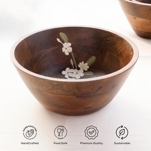 Bol de Ensalada de Madera de Mango Bella, Ecológico, Duradero, para Servir y Mezclar en la Cocina, Suministro al por Mayor para Exportación - Product Image 4