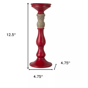 Luxury design 2 tone red natural mango wooden small medium large candle holder 3 <b>pc</b> <b>set</b> pillar candle holder customize option - Product Image 3
