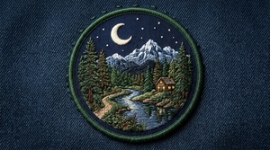 Patch brodé rond personnalisé, décoratif, à coudre sur les vestes, les casquettes, les sacs à dos, les vêtements et les accessoires de mode - Product Image 6
