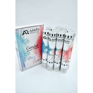 Confezione da 8 Sparacoriandoli ad Aria Compressa da 30 cm, Accessori per Feste in Blu e Rosa, 4 di Ciascun Colore - Product Image 1