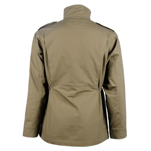 Veste tactique pour homme, couleur unie, manches longues, coupe-vent, en toile, pour l'automne - Product Image 3