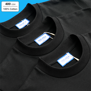 100% Cotton Heavyweight Plain Oversized Mock Neck Plus Size Women's T-<b>Shirt</b> with Embroidery and Custom Logo Printing - Product Image 2