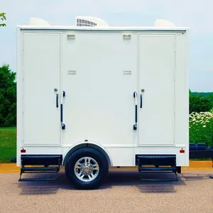Remolque de Baño Portátil de Acero Moderno y Lujoso con Diseño Elegante y Construcción de Alta Calidad, ENVÍO GRATUITO A TODA LA REGIÓN - Product Image 1