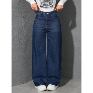 Jean en denim pour femme Whishker Stone Blue, coupe classique, 100% coton, léger, écologique, respirant, style streetwear, taille 26 40 - Product Image 2