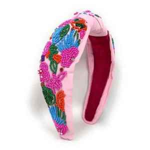Serre-tête brodé élégant avec perles décoratives pour accessoires de mariée et coiffures d'occasions spéciales - Product Image 2