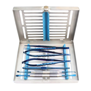 Kit de chirurgie implantaire Golden Crest Industries, couleur bleue personnalisée, instruments chirurgicaux micro-oraliens, outil d'implantologie dentaire - Product Image 6