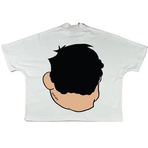 Logo personnalisé 300GSM Streetwear Box Cut Tee T Shirt T-shirt court lourd T-shirt graphique en coton surdimensionné Boxy Fit pour hommes - Product Image 2