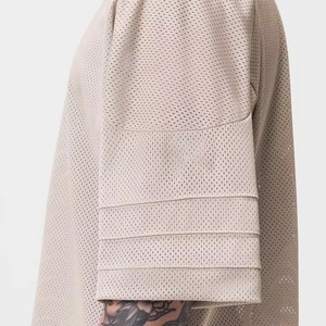 T-shirt Streetwear Homme Coupe Boxy Personnalisable avec Logo, T-shirt Court en Coton Lourd à Motif, Coupe Oversize - Product Image 6