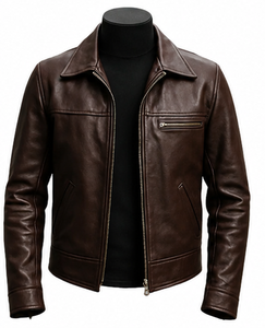 Veste en cuir de haute qualité, très élégante et stylée - Product Image 5