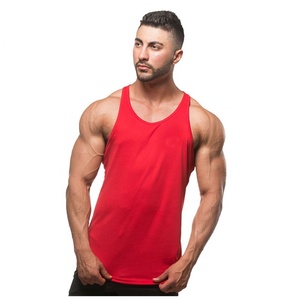 Stock Wholesale Rib Sleeveless 100% Cotton <b>Singlet</b> <b>Men</b> T Shirt Wholesale New Arriving Cotton Polyester Tank Top T Shirts - Product Image 2