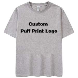 T-shirt pour homme le plus populaire, fabricant de t-shirts personnalisés en coton épais avec impression 3D en relief, respirant, pour la vente en gros - Product Image 4